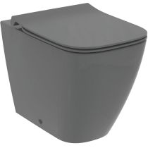 I.LIFE B WC stacionárne hranaté RIMLESS+, šedá lesklá, 54x36 cm, T461658