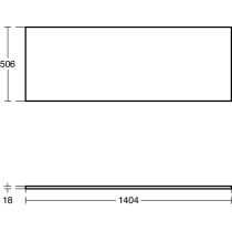 I.LIFE B Vrchná doska 140 cm, drevodekor kávový dub, T5321NW