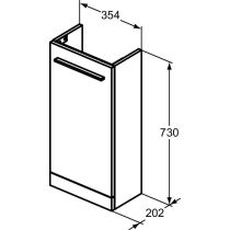 I.LIFE S Skrinka stojacia pod umývadielko Tempo 37 cm, farba matná béžová, T5303NH