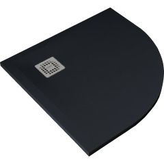 FEELING 80x80x3 cm Sprchová vanička Čierná, RFQU080080.504