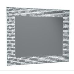 ZRKADLO 120x80 cm, ovetlením zo zrkadlovej  mozaiky, M12080