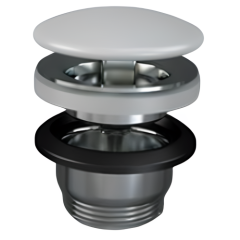 FEELING Neuzatvárateľná keramická odpadová garnitúra, MATT…