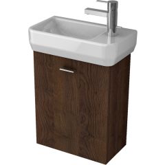 PACK ILIFE Umývadielko 45x25 cm Pravé, T458601 + ALFA Skrinka pod umývadielko 40x50x22 cm, TI0792ZD, PA0055ZD