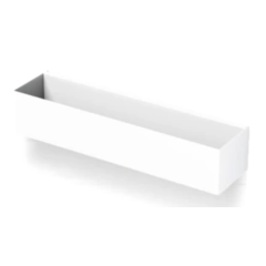 Závesná polička, 30x80x100 mm, farba biela lesklá, BS8030/LWH