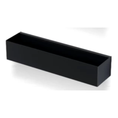 Závesná polička, 40x80x100 mm, farba čierná matná, BS8040/LBL