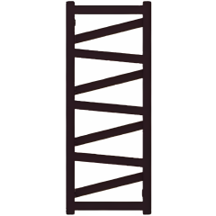 TERMA VIPERA radiátor 40x99 cm, vonkajšie pripojenie 360 mm…