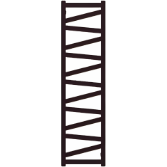 TERMA VIPERA radiátor 40x147 cm, vonkajšie pripojenie 360…