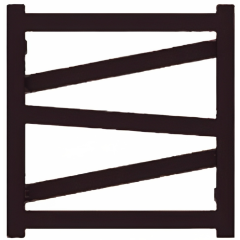 TERMA VIPERA radiátor 50x51 cm, vonkajšie pripojenie 460 mm…