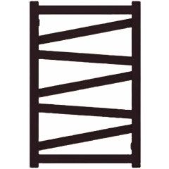 TERMA VIPERA radiátor 50x75 cm, vonkajšie pripojenie 460 mm…