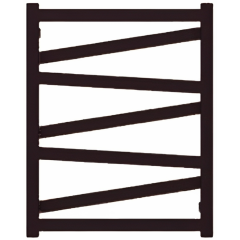 TERMA VIPERA radiátor 60x75 cm, vonkajšie pripojenie 560 mm…