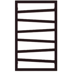 TERMA ZIG ZAG radiátor 50x83,5 cm, vonkajšie pripojenie 470…