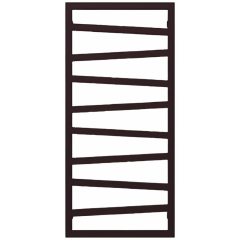 TERMA ZIG ZAG radiátor 50x107 cm, vonkajšie pripojenie 470…