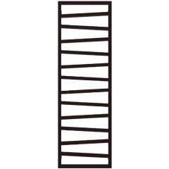 TERMA ZIG ZAG radiátor 50x154,5 cm, vonkajšie pripojenie…