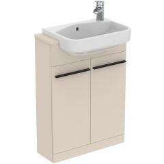 I.LIFE S Skrinka stojacia 2 dvierková pod polozápustné umývadlo 60 cm, farba matná piesková, T5298NF