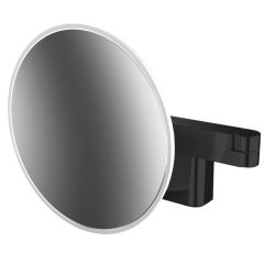 FLOW Kozmetické zrkadlo  s osvetlením  Ø20 cm, farba čierna…