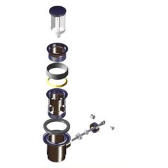 LAUFEN Odpadový ventil s automatickou zátkou s prepadom,…