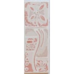 Lištela ružová kvet 7x20 cm