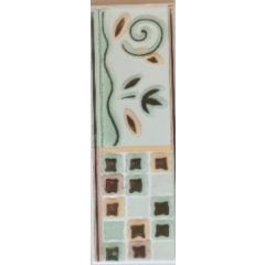 Lištela Zelená Chróm 7x20 cm