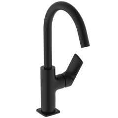 CeraLife C umývadlová batéria vysoká s otočným vývodom s click-clack odpadovou garnitúrou a flexibilnými hadicami, 3,85L/min., BE054XG