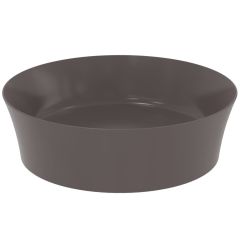 IPALYSS Umývadlo na dosku kruhové Ø40 cm bez prepadu, bez otvoru pre batériu, farba Bridlicovo šedá, E1398V5