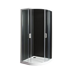 JIKA Lyra Plus Sprchový kút, štvrťkruh, biely lesklý profil…