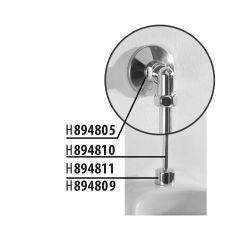 JIKA SPARE PARTS Kolienko 1/2 "- 1/2", Biela, H8948050000001