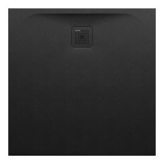 LAUFEN LAUFEN PRO Sprchová vanička, štvorcová, s odtokom na boku, Marbond, 900x900x30 mm, Čierna 080, H2109560800001