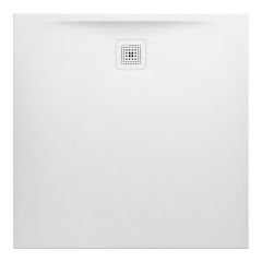 LAUFEN LAUFEN PRO Sprchová vanička, štvorcová, s odtokom na boku, Marbond, 1000x1000x33 mm, Biela 000, H2119520000001