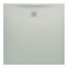 LAUFEN LAUFEN PRO Sprchová vanička, štvorcová, s odtokom na boku, Marbond, 1000x1000x33 mm, Svetlo šedá 077, H2119520770001