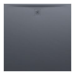 LAUFEN LAUFEN PRO Sprchová vanička, štvorcová, s odtokom na boku, 1400x1400x40 mm, Antracit 078, H2129580780001