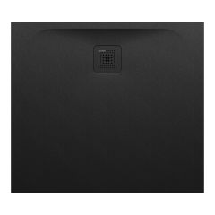 LAUFEN LAUFEN PRO Sprchová vanička, obdĺžniková, s odtokom na dlhšej strane, Marbond, 900x800x30 mm, Čierna 080, H2149500800001