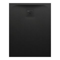 LAUFEN LAUFEN PRO Sprchová vanička Marbond s odtokom na boku, 900x700x28 mm, Čierna 080, H2169560800001