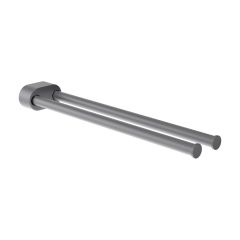 LAUFEN NIARA Dvojitý držiak uteráka, otočný, PVD inox kartáčovaná oceľ 161, H3810611610011