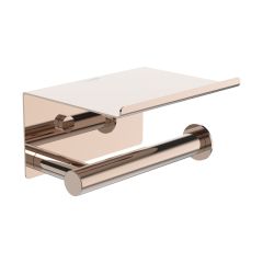 LAUFEN NIARA Držiaky WC papiera s poličkou, Leštená ružovo zlatá 162, H3840621620031
