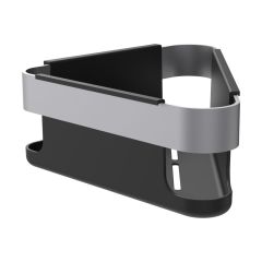 LAUFEN NIARA Košík rohový nástenný, 21,5x22 cm, PVD inox kartáčovaná oceľ 161, H3850611610021