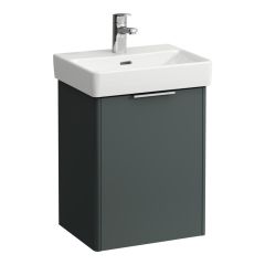 LAUFEN BASE Skrinka pod umývadlo, pánty dvierok vpravo, pre umývadlo H815961, 415x320x530 mm, Šedá traffic 266, H4021121102661