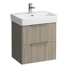 LAUFEN BASE Skrinka pod umývadlo, 2 zásuvky, pre umývadlo H818958 (compact), 520x360x530 mm, Bledý brest 262, H4021521102621
