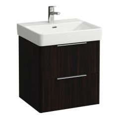 LAUFEN BASE Skrinka pod umývadlo, 2 zásuvky, pre umývadlo H810962, 520x440x530 mm, Tmavohnedý brest 263, H4021721102631