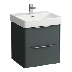 LAUFEN BASE Skrinka pod umývadlo, 2 zásuvky, pre umývadlo H810962, 520x440x530 mm, Šedá traffic 266, H4021721102661