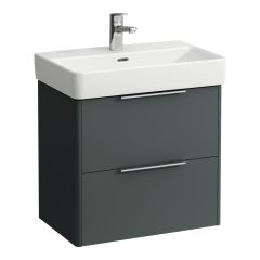 LAUFEN BASE Skrinka pod umývadlo, 2 zásuvky, pre umývadlo H818959 (compact), 570x360x530 mm, Šedá traffic 266, H4022121102661