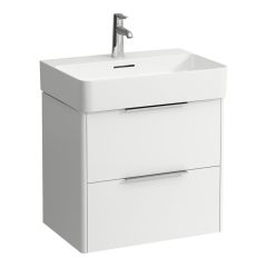 LAUFEN BASE Skrinka pod umývadlo, 2 zásuvky, pre umývadlo H810283, 585x390x530 mm, Biela matná 260, H4022521102601
