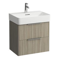 LAUFEN BASE Skrinka pod umývadlo, 2 zásuvky, pre umývadlo H810283, 585x390x530 mm, Bledý brest 262, H4022521102621