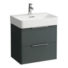 LAUFEN BASE Skrinka pod umývadlo, 2 zásuvky, pre umývadlo H810283, 585x390x530 mm, Šedá traffic 266, H4022521102661