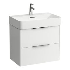 LAUFEN BASE Skrinka pod umývadlo, 2 zásuvky, pre umývadlo H810284, 635x390x530 mm, Biela matná 260, H4023121102601
