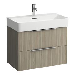 LAUFEN BASE Skrinka pod umývadlo, 2 zásuvky, pre umývadlo H810285, 735x390x530 mm, Bledý brest 262, H4023521102621