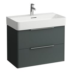 LAUFEN BASE Skrinka pod umývadlo, 2 zásuvky, pre umývadlo H810285, 735x390x530 mm, Šedá traffic 266, H4023521102661