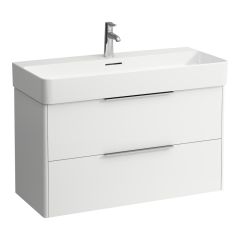 LAUFEN BASE Skrinka pod umývadlo, 2 zásuvky, pre umývadlo H810287, 930x390x530 mm, Biela matná 260, H4024121102601