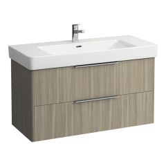 LAUFEN BASE Skrinka pod umývadlo, 2 zásuvky, pre umývadlo H813966, 1010x440x530 mm, Bledý brest 262, H4024521102621