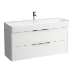 LAUFEN BASE Skrinka pod umývadlo, 2 zásuvky, pre umývadlo H810289, 1180x390x530 mm, Biela matná 260, H4024721102601