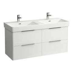 LAUFEN BASE Skrinka pod umývadlo, 4 zásuvky, pre umývadlo H814966, 1160x440x530 mm, Biela lesklá 261, H4024941102611